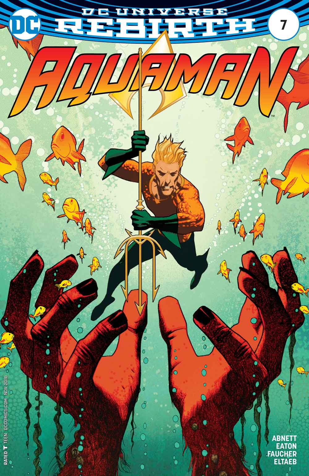 Variant cover by Joshua Middleton/Aquaman #7 variant cover by Joshua Middleton