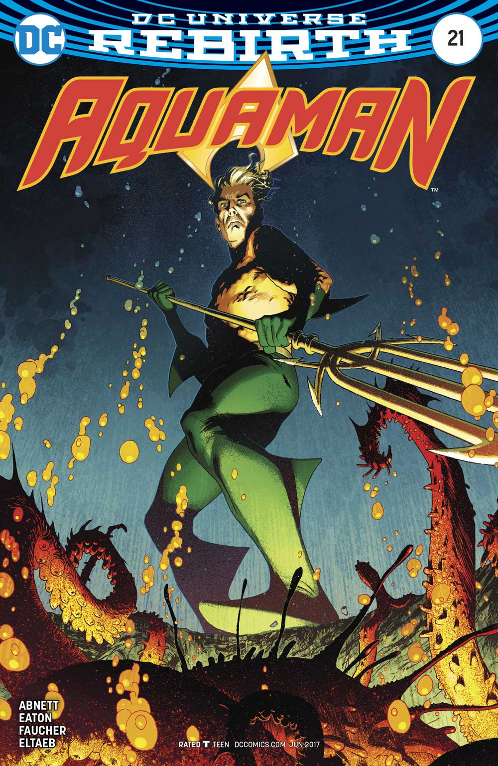 Aquaman #21 Variant cover by Joshua Middleton