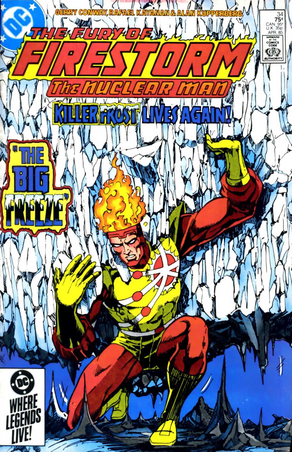 Fury of Firestorm #34 cover by Rafael Kayanan and Dick Giordano!