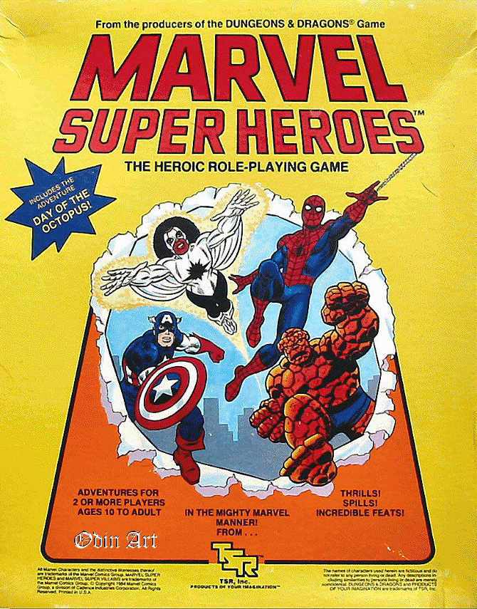 Marvel Super-Heroes Role-Playing Game from TSR