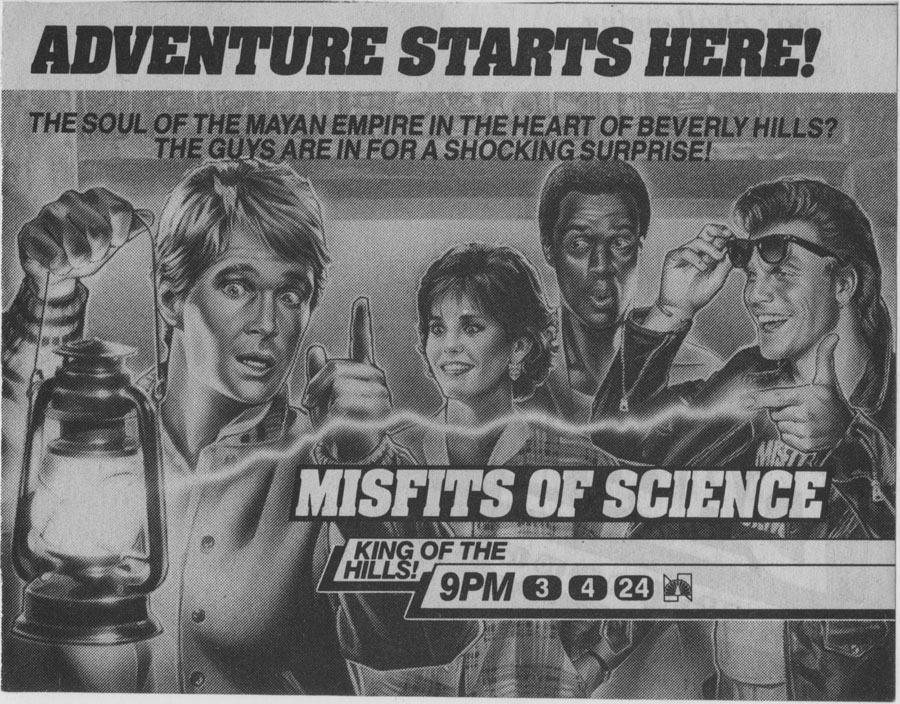 Misfits of Science TV Guide Ad