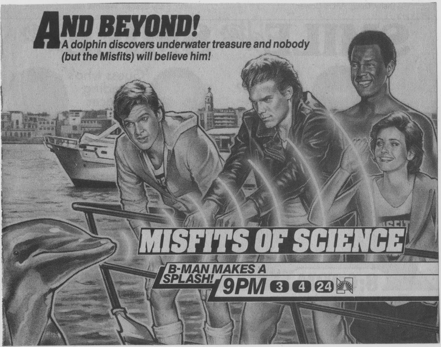 Misfits of Science TV Guide Ad