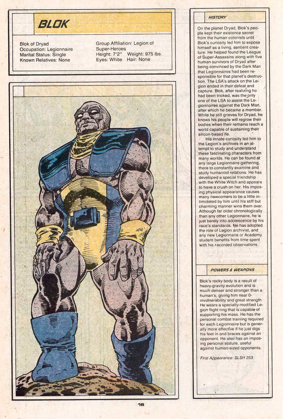 Blok by Pat Broderick - Who's Who in the Legion of Super-Heroes #1