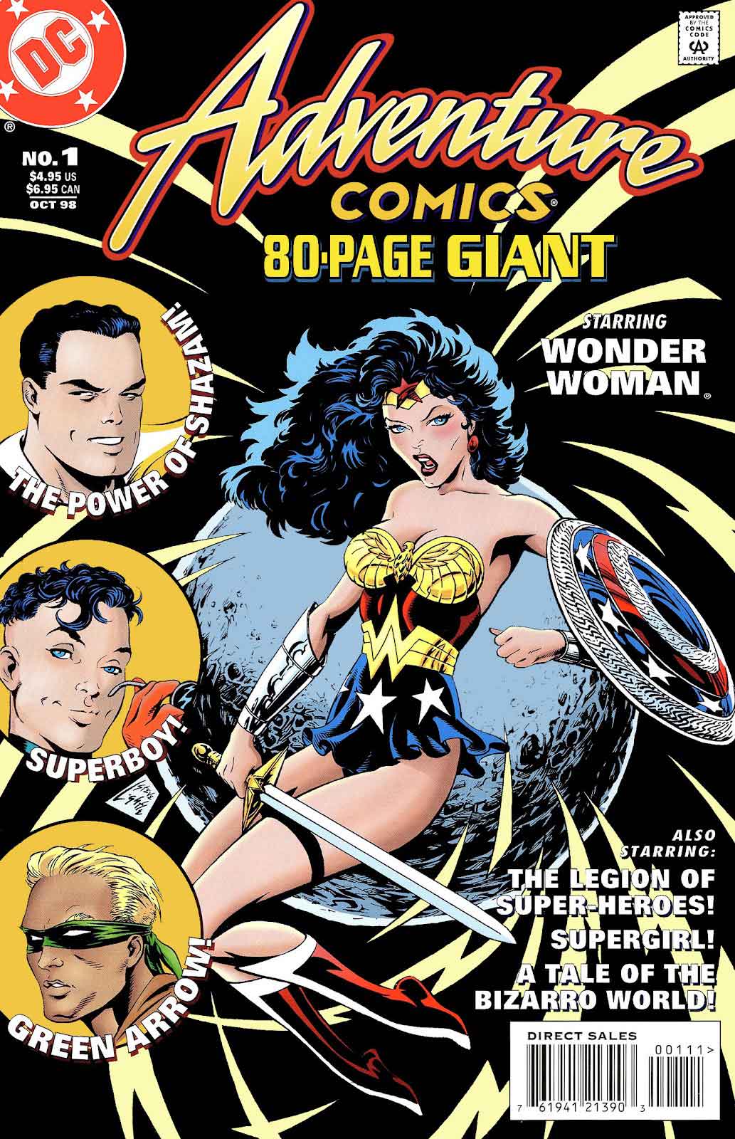 ADVENTURE COMICS 80-PAGE GIANT (Oct 1998): "Darkness Fallen" written by John Byrne ADVENTURE COMICS 80-PAGE GIANT (Oct 1998): "Darkness Fallen" written by John Byrne