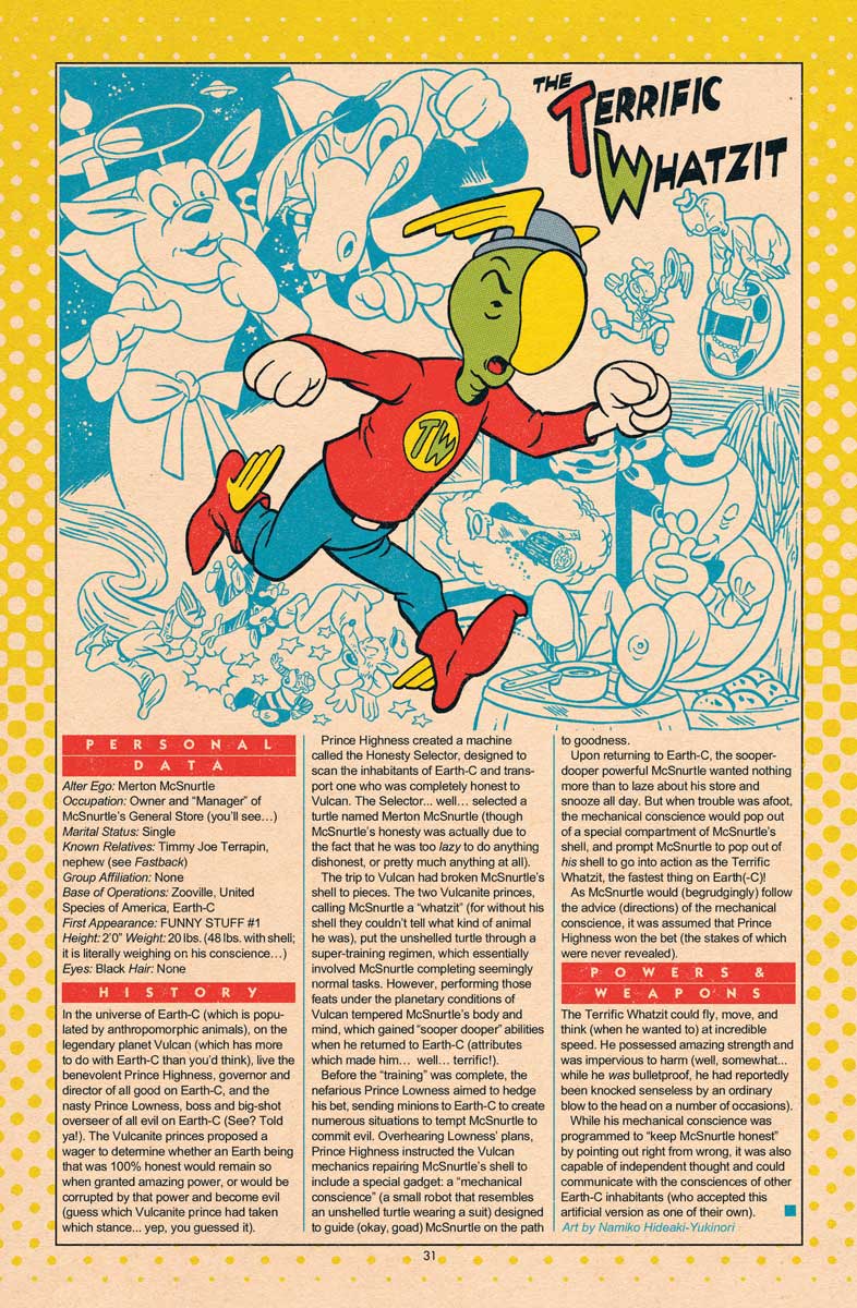 The Terrific Whatzit by Namiko Hideaki-Yukinori - XUM’S WHO: Xum & Isamu Yukinori’s Addendum to the Definitive Directory of the DC Universe The Terrific Whatzit by Namiko Hideaki-Yukinori - XUM’S WHO: Xum & Isamu Yukinori’s Addendum to the Definitive Directory of the DC Universe